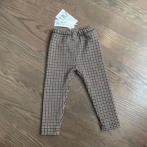 Zara plaid leggings NWT 18-24 months
